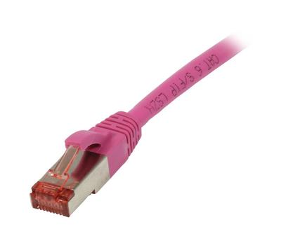 SYNERGY Patchkabel RJ45, CAT6 250Mhz, 0,15m Magenta S-STP(S/ FTP),  Synergy 21, (S215904)