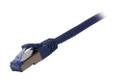 SYNERGY Patchkabel RJ45, CAT6A 500Mhz, 0.5m, blau, S-STP(S/FTP), Syn