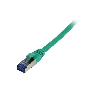 SYNERGY Patchkabel RJ45, CAT6A 500Mhz, 0,15m, grün, S-STP(S/ FTP),  TPE(Superflex),  AWG26, Synergy 21 (S217243)