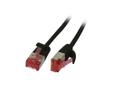 SYNERGY Patchkabel RJ45, CAT6 250Mhz, 2m schwarz, U/FTP, slimline rund d=3,6mm, Synergy 21