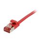 SYNERGY Patchkabel RJ45, CAT6 250Mhz, 1,0m rot, FTP(U/FTP), TPE(Superflex), Flach, Synergy 21,