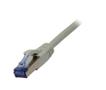 SYNERGY Patchkabel RJ45, CAT6A 500Mhz, 2m, grau, S-STP(S/FTP), Syner