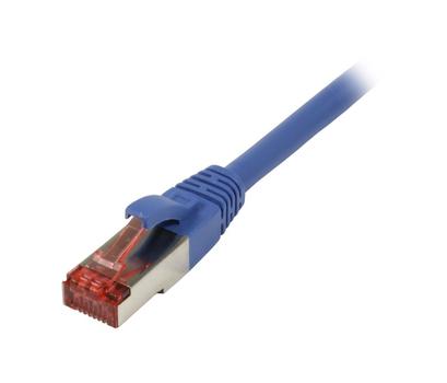 SYNERGY Patchkabel RJ45, CAT6 250Mhz, 0,15m blau, S-STP(S/ FTP), TPE(Superflex),  Synergy 21, (S216943)