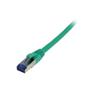 SYNERGY Patchkabel RJ45, CAT6A 500Mhz, 1,0m, grün, S-STP(S/FTP), TPE(Superflex), AWG26, Synergy 21