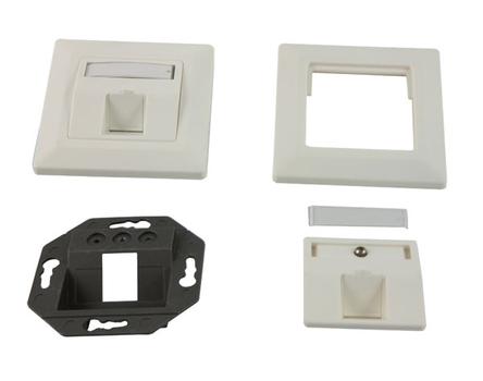 SYNERGY Keystone, Modulträger,  UP Dosen für 1xTP-Modul,  Reinweiss,  Sy (S216322)