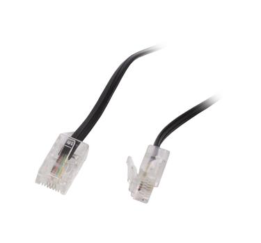 SYNERGY Kabel TK ISDN-Kabel RJ45/ RJ45,  6m Cat.3, 4-pol. Synergy 21, (S215229)