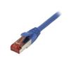 SYNERGY Patchkabel RJ45, CAT6 250Mhz, 0.15m blau, S-STP(S/FTP), Synergy 21,