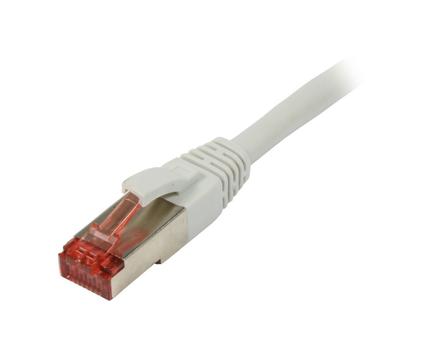 SYNERGY Patchkabel RJ45, CAT6 250Mhz, 0,15m grau, S-STP(S/ FTP), TPE(Superflex),  Synergy 21, (S216932)