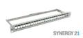 SYNERGY Keystone,Modulträger, 19"Patchpanel für 24xTP-Modul, 1HE, Lichtgrau, Synergy 21,