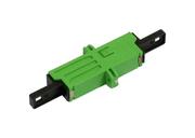 SYNERGY LWL-Kupplung,LSH(E2000APC)-Buchse/LSH(E2000APC)-Buchse,  9/125u Singlemode, grün, duplex, PVC, Keramikhülse, mit Flansch, 21