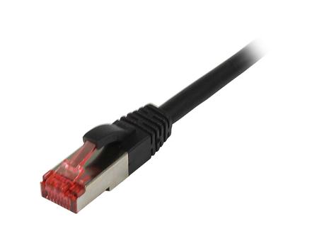 SYNERGY Patchkabel RJ45, CAT6 250Mhz, 0.25m schwarz, S-STP(S/ FTP), TPE(Superflex),  Synergy 21, (S216915)