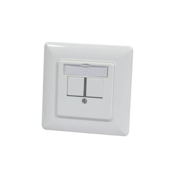 SYNERGY Keystone, Modulträger,  UP Dosen für 2xTP-Modul,  Reinweiss,  180Grad, Synergy 21, (S216355)