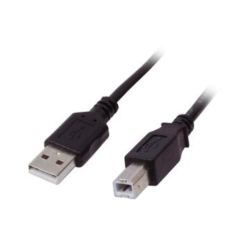 SYNERGY Patchkabel USB2.0, 3m, A(St)/ B(St),  Schwarz, Premium, Synergy 21, (S215471)