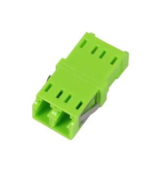 SYNERGY LWL-Kupplung, LC-Buchse/ LC-Buchse,  50/125u Multimode,  duplex, PVC, lime Green, ohne Flansch, OM5, Synergy 21, (S215509)
