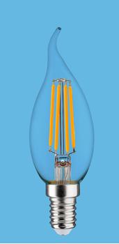 SYNERGY 21 LED Retrofit E14 Kerze milchig geschweift 4,5W ww (S21-LED-001159)