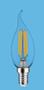 SYNERGY 21 LED Retrofit E14 Kerze klar geschweift 4,5W ww