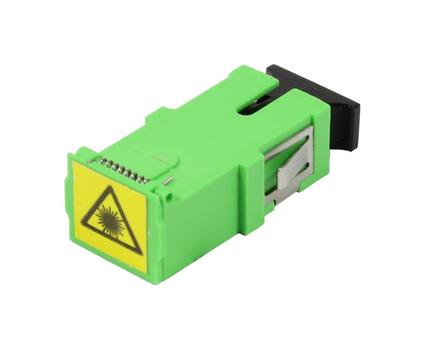 SYNERGY LWL-Kupplung, SC(APC)-Buchse/ SC(APC)-Buchse(Laserschutzverschluss),   9/125u Singlemode,  simplex, PVC, Keramikhülse,  ohne Flansch, Synergy 21 (S215677)