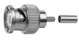 Telegärtner Kabelstecker,  BNC, 75Ohm, HDTV/DTV 29 dB/3 GHz, Cr/Cr (100023508,J01002B0018)