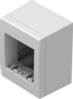 TEM Serie  Modul Aufputzgehäuse IP20 BOX NO CUBO WITH BACK SIDE COV