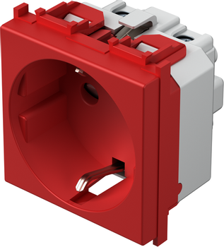 TEM Serie  Modul Steckdosen SOCKET Schutzkontakt+KS2P+E 16A 250V~ (VM10RD-U)