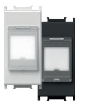 TEM Serie  Ekonomik ADAPTER R&M CAT6A WITH DUST PROTECTION 1M (KM53ES-U)