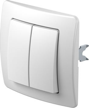 TEM Serie  Ekonomik SWITCH 2GANG-1WAY10AX 250V~ PW (SE50PW-U)