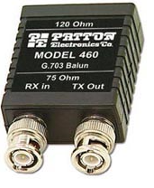 PATTON 460M G.703 Balun 75/120 OHM Male BNC (460M)