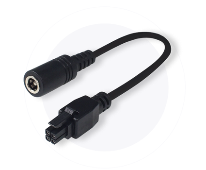 TELTONIKA 4-Pin To Barrel Socket Adapter 0.1m. DC 4-pin Sort (PR2PD01B)