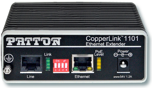 PATTON CopperLink 1101 PoE Remote Extender, BNC Line, Line Powered (CL1101/R/PAFA/BNC/E)