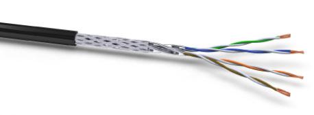 VOKA 1000MHz AußenKabel CAT7a Halo S-STP(S/ FTP) XLAN 100m R (17202000-100mtr.)