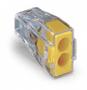 WAGO Serie 773-173 - 2-Leiter-Klemme (50 Stück) transparent, Deckel gelb