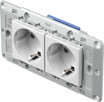 TEM Serie  Modul Sets SOCKETS SET 2x Schutzkontakt 2P+E 16A (CM10PW-U)