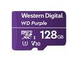 WESTERN DIGITAL WD Purple SC QD101 WDD128G1P0C - Flash memory card - 128 GB - UHS-I U1 / Class10 - microSDXC UHS-I - purple