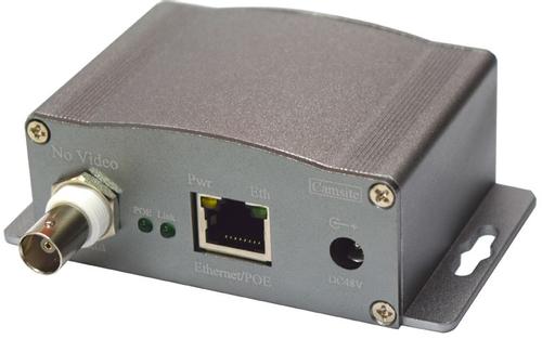 WANTEC 2wIP 2-Draht BNC Adapter Empfänger mit PoE 200 Mbit (5802)