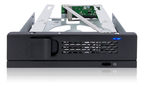 ICY DOCK 1x 3.5" SATA in 1x 5.25" bay mobile rack fanless keylock tray (MB171SP-1B)