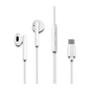 QOLTEC In-ear headphones | microphone | USB-C | White