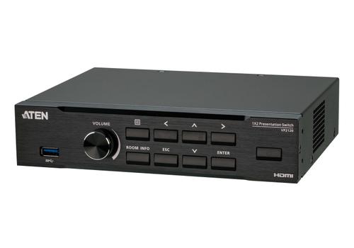 ATEN N VP2120 Seamless Presentation Switch with Quad View Multistreaming - Video/ audio switch - 2 x HDMI - desktop (VP2120)