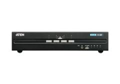 ATEN KVM-Switch  4-fach Audio/DP(Displayport), USB, Dual Display, Secure,