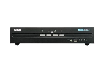 ATEN KVM-Switch  4-fach Audio/ DP(Displayport),  USB, Dual Display, Secure, (CS1144DP)