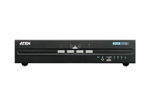 ATEN KVM-Switch  4-fach Audio/ DVI,  USB, Dual Display, Secure, (CS1144D)