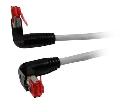 EFB ELEKTRONIK RJ45 Patchkabel S/ FTP, Cat.6A, 2x TM21 90°, UC900, 3m, grau (K4137GR.3)