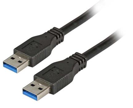 EFB ELEKTRONIK USB3.0 Anschlusskabel A-A, St.-St., 1,8m, schwarz, Classic (K5280SW.1,8)