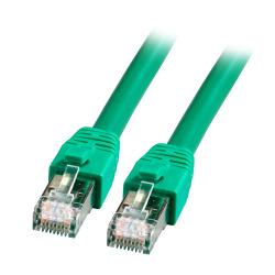 EFB ELEKTRONIK EFB RJ45 Patchkabel S/FTP, Cat.8.1, BC,  LSZH, 0,5m, grün (K5528GN.0,5)