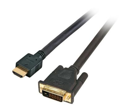EFB ELEKTRONIK HighSpeed HDMI Kabel mit Eth. HDMI A-DVI-D, St.-St., 2, 0 (K5432SW.2)