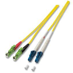 EFB ELEKTRONIK LWL-2-Faser-Patchk.  5mtr.E2000 APC 8G(Schrägschliff)-LC,  9/125um, OS2, G657A2, AD=3mm, (O0937.5)