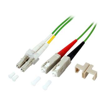 EFB ELEKTRONIK Duplex Jumper LC-SC 50/125, OM5, LSZH, grün, 2.0mm, 2m (O0323.2OM5)