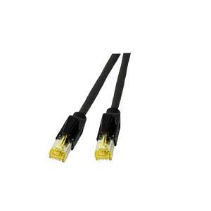 EFB ELEKTRONIK RJ45 Patchkabel S/ FTP, Cat.6A, TM31, UC900, 0, 5m, schwarz (K8560SW.0,50)