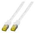 EFB ELEKTRONIK Patchkabel RJ45, CAT6A 500Mhz, 0,5m, weiss, S-STP(S/FTP), LSZH, mit Cat.7 Rohkabel,