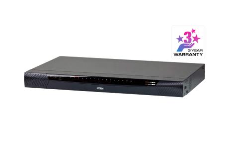 ATEN N KVM over IP KN1116VA - KVM switch - Managed - 16 x KVM port(s) - 1 local user - 1 IP user - desktop, rack-mountable (KN1116VA)
