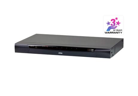 ATEN N KVM over IP KN1108VA - KVM switch - Managed - 8 x KVM port(s) - 1 local user - 1 IP user - desktop, rack-mountable (KN1108VA)